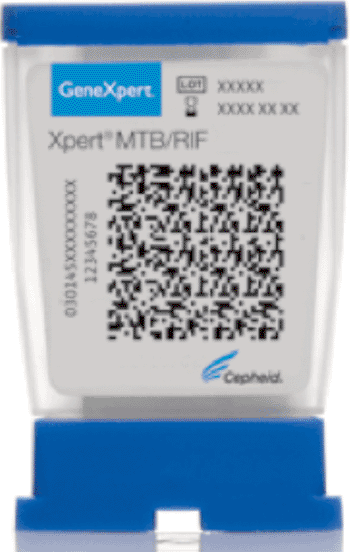 Image: The Xpert MTB/RIF test cartridge (Photo courtesy of Cepheid).